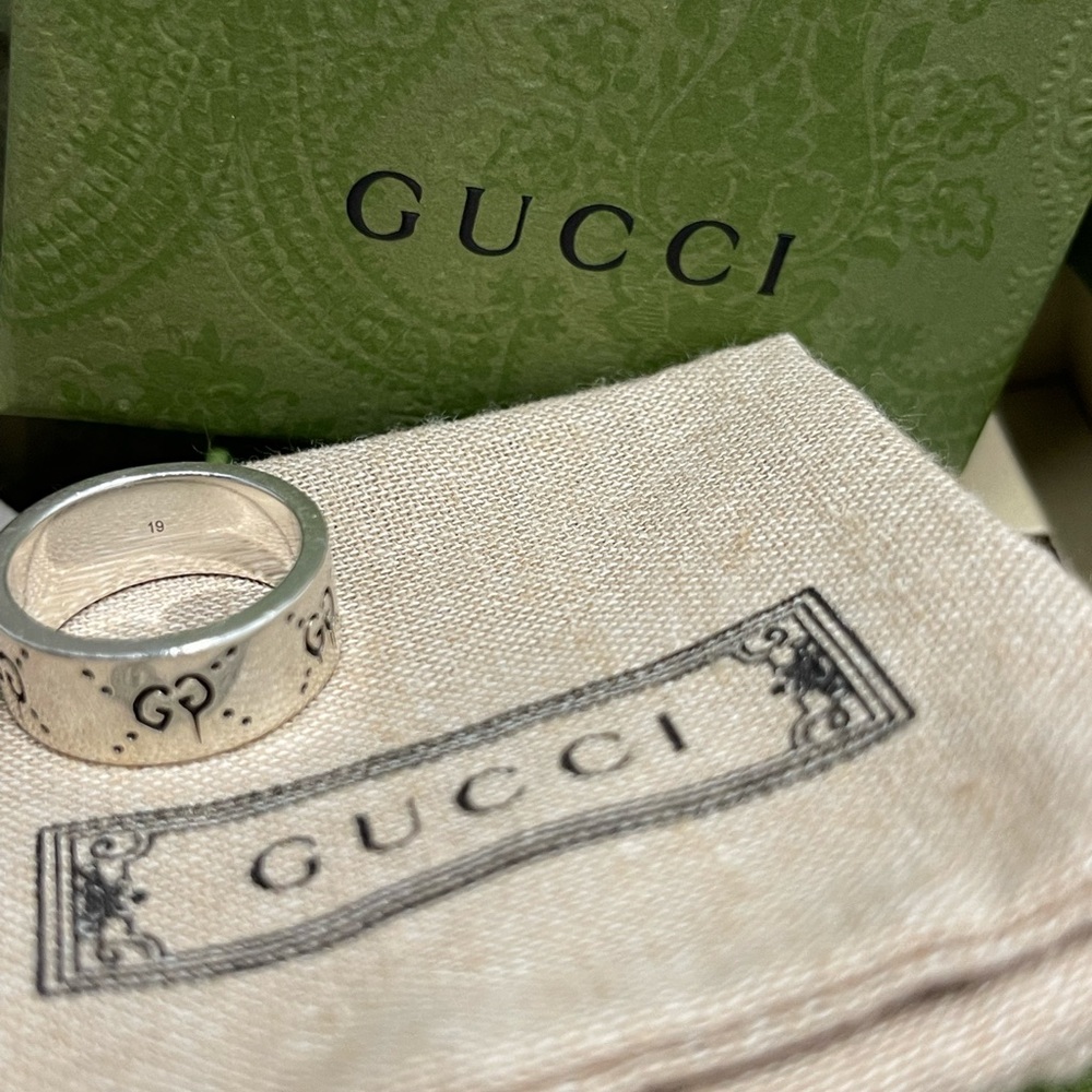 Authentic Gucci Ring complete set size 19 - Picture 8 of 12